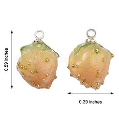 Подвески-цветы ручной работы из эпоксидной смолы&nbsp;KY-SZ0001-36E