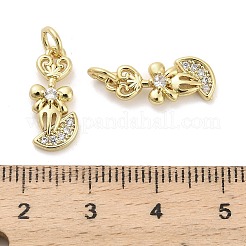 Colgante micropavé cubic zirconia de latón&nbsp;KK-H527-12G