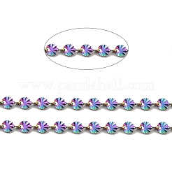 Cadenas de eslabones de flores de acero inoxidable 304 con revestimiento iónico (IP)&nbsp;STAS-B041-08MC