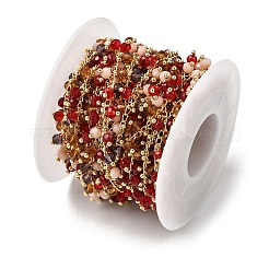 Цепочки ручной работы из латуни с покрытием из настоящего 18-каратного золота&nbsp;CHC-K017-07G