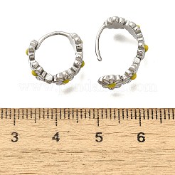 Pendientes de aro de acero inoxidable 304 para mujer&nbsp;EJEW-C096-46P