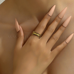 201 нержавеющая сталь винтажная мода эмалированные открытые кольца-манжеты для дам свидание отпуск подарок PZ5386-1