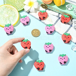 10шт 2 цвета силиконовые фокусные бусины&nbsp;SIL-YW0001-93