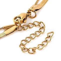 Bracciali a catena multifilo in acciaio inossidabile 304&nbsp;BJEW-G711-03C-G