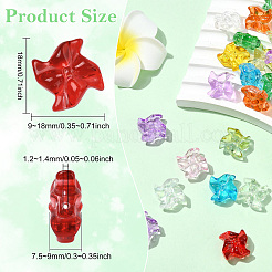 100 Stück 11 Farben handgefertigte Bunte Malerei & Perlen&nbsp;LAMP-CJ0002-89