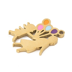 Эмалевые подвески из нержавеющей стали 304 ко дню матери&nbsp;STAS-R168-03C-G