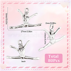 Подвеска из сплава в тибетском стиле&nbsp;TIBEP-SC0002-80