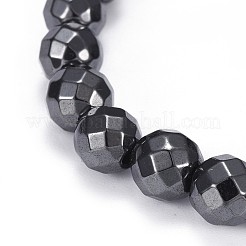 Браслеты из синтетического магнитного гематита&nbsp;BJEW-F382-01