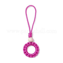 2 pz 2 colori poliestere e spandex cordone corda pendente decorazione&nbsp;HJEW-JM02759