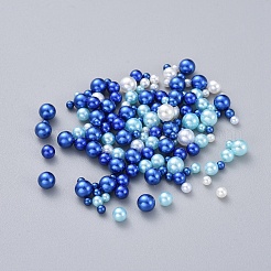 ABSプラスチック模造パール  穴がないビーズ  UVレジン封入パーツ  エポキシ樹脂ジュエリー作り  ラウンド  藤紫色  2.3~4.7mm  約250個/袋&nbsp;KY-I005-01C