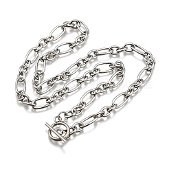 Не тускнеющие унисекс-цепочки из нержавеющей стали 304 Figaro NJEW-H215-03P