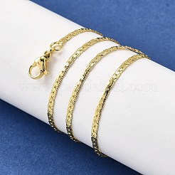 Ожерелья из цепочек-змей из латуни толщиной 2 мм NJEW-M108-22G