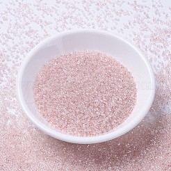 MIYUKIデリカビーズ  シリンダー  日本製シードビーズ  11/0  （db1223)透明ピンクのミスト光沢  1.3x1.6mm  穴：0.8mm  約2000個/10g&nbsp;X-SEED-J020-DB1223