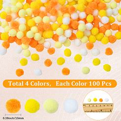 400шт 4 цвета кукла своими руками AJEW-SC0003-93B