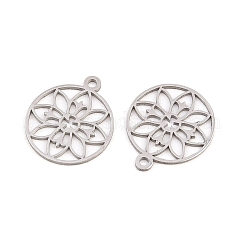 Pendentifs bouddhistes en acier inoxydable 304&nbsp;STAS-E521-06B-P