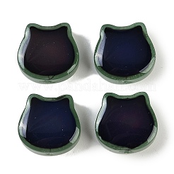 Двухцветные стеклянные бусины для настроения&nbsp;GLAA-Z007-12E