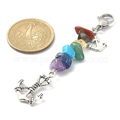 Décorations pendantes en alliage de style tibétain&nbsp;HJEW-JM01225