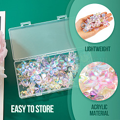 45 capuchon de perles en acrylique transparent de 9 couleurs.&nbsp;MACR-TA0001-92