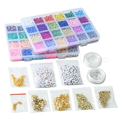 Наборы для изготовления браслетов из стеклянных семян DIY-FS0007-07