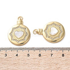 Латунные микро проложить кубического циркония подвески KK-U070-01C-G