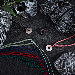 7 collier en nylon tressé réglable de 7 couleurs&nbsp;MAK-GF0001-04