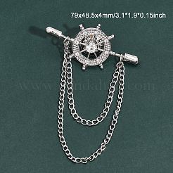 4 шт. хрустальный шлем со стразами и цепочками JEWB-CA0001-38P