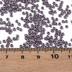 11/0 チェコ不透明ガラスシードビーズ  光沢のある  ラウンド  ロージーブラウン  2.2x1.5mm  穴：0.7mm  約500 G /袋&nbsp;SEED-N004-003B-06