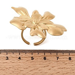 Открытые манжеты из нержавеющей стали 304 для женщин&nbsp;RJEW-A091-22G