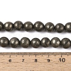 Природного пирита бисер нитей G-S249-01-8mm