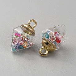 Стеклянные подвески&nbsp;GLAA-WH0036-19H