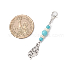 Подвесные украшения из сплава в тибетском стиле в стиле океана&nbsp;HJEW-JM03377