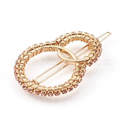 Сплав полые геометрические бисер заколки для волос PHAR-JH00075