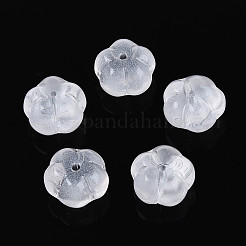 Прозрачные стеклянные бусины-цветы&nbsp;GLAA-T030-04A