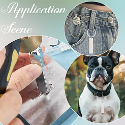 8 шт. брелок из нержавеющей стали KEYC-SC0001-47P