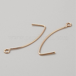 Ganci di orecchini in ottone&nbsp;KK-WH0044-141D-G