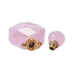 Ограненные натуральные драгоценные камни открывающиеся подвески для флаконов духов G-CJ0001-36A