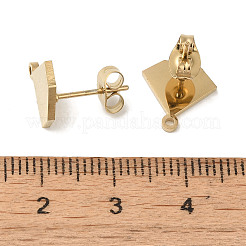 Ионное покрытие (ip) 304 нержавеющая сталь гвоздики фурнитура для сережек STAS-I206-56G