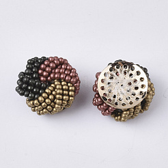 Cabochons en perles de verre&nbsp;FIND-S321-04A