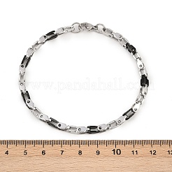 Браслеты-цепочки из нержавеющей стали 201 звено для мужчин и женщин&nbsp;BJEW-B143-03PB