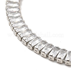 Кубический цирконий классическое теннисное ожерелье для девочки женский подарок NJEW-A005-01P