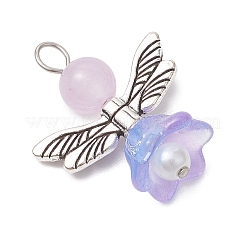 Pendentifs en perles de verre nacrées&nbsp;PALLOY-JF03205-01