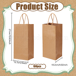 Rechteckige Geschenkverpackungstaschen aus Papier&nbsp;CARB-WH0085-009