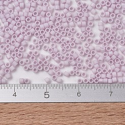 MIYUKIデリカビーズ  シリンダー  日本製シードビーズ  11/0  （db1524)マット不透明な淡いバラab  1.3x1.6mm  穴：0.8mm  約2000PCS /ボトル  10 G /ボトル&nbsp;SEED-JP0008-DB1524