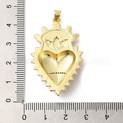 Покрытие стойки латунь микропаве фианиты с подвесками из эпоксидной смолы&nbsp;KK-P241-37G