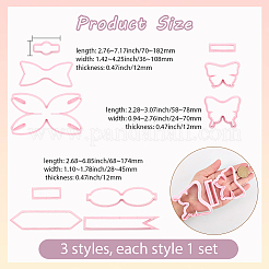 3 набор из 3-х видов пластиковых форм для выпечки печенья из полипропилена DIY-SC0031-04A