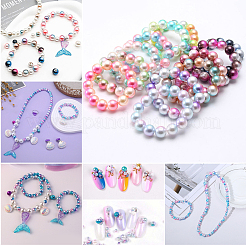 1890 шт. двухцветные наборы бусин из АБС-пластика с имитацией жемчуга DIY-WH20010-19B