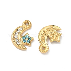 Pendentifs en strass en acier inoxydable 304&nbsp;STAS-L308-02C-G