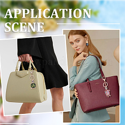 2шт 2 стиля черепаховый брелок со стразами&nbsp;KEYC-SP0001-16