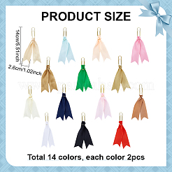 28 pz 14 colori graffette metalliche&nbsp;AJEW-PH01717