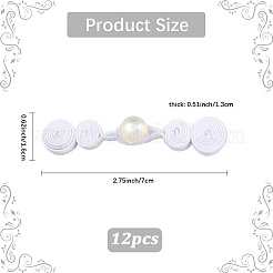 12 шт. пряжка из полиэфирной смолы для китайского торжественного платья&nbsp;DIY-CY0001-86B